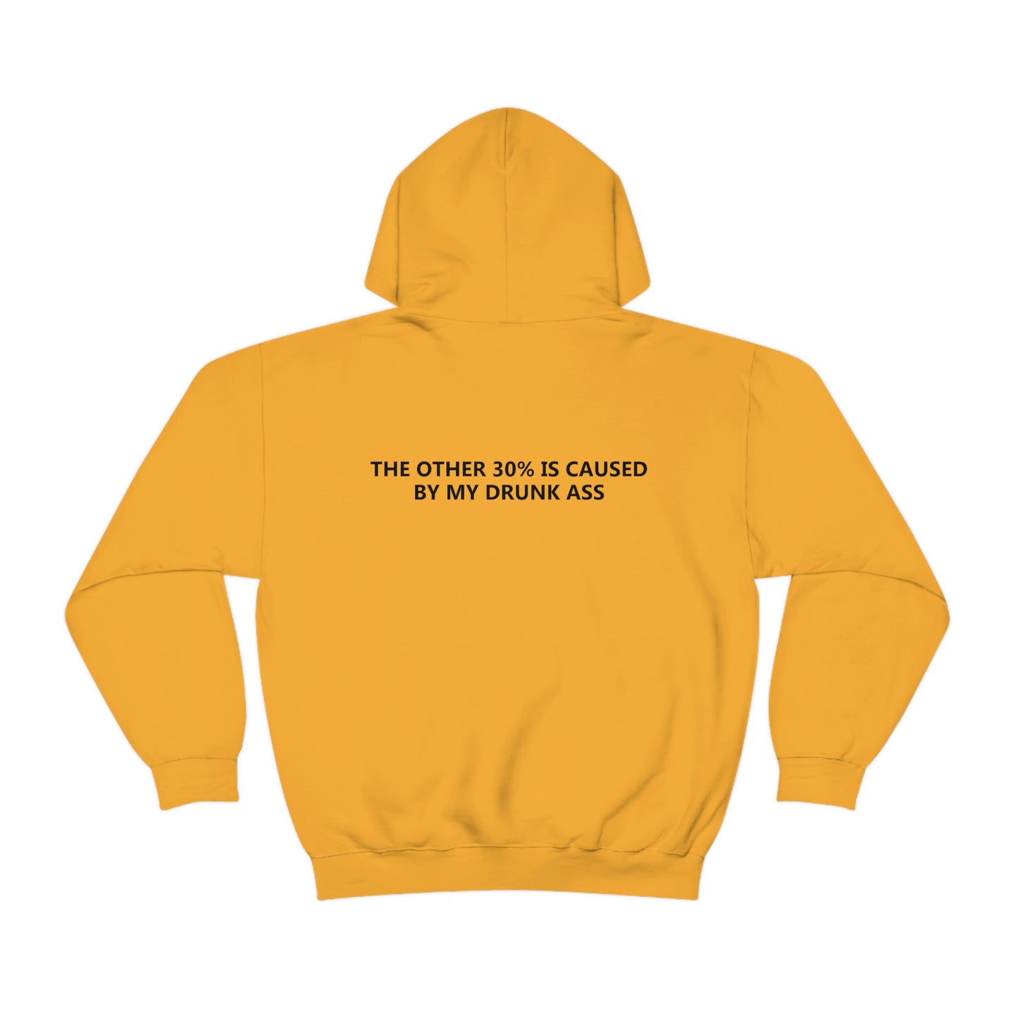 70% Of Car Accidents Hoodie (Design on front and back)