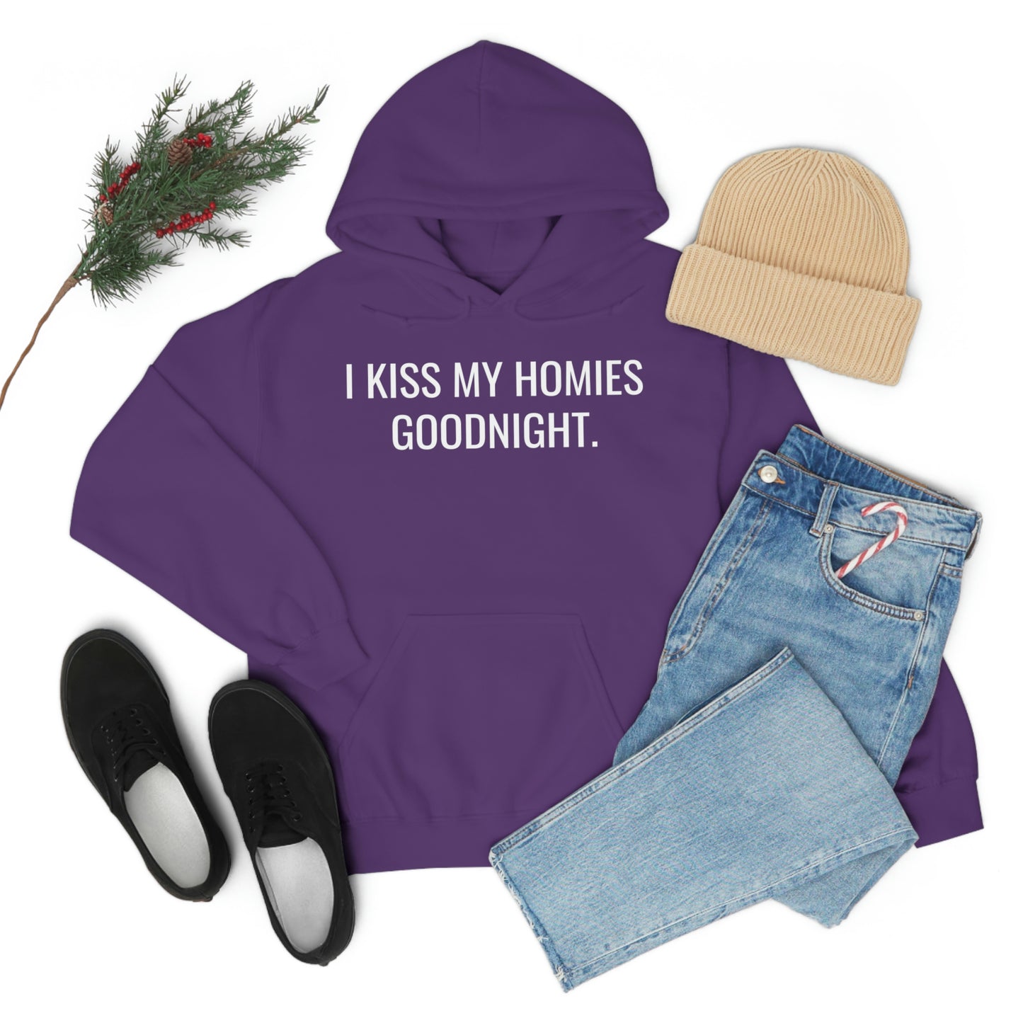 Kissing Homies Goodnight Hoodie