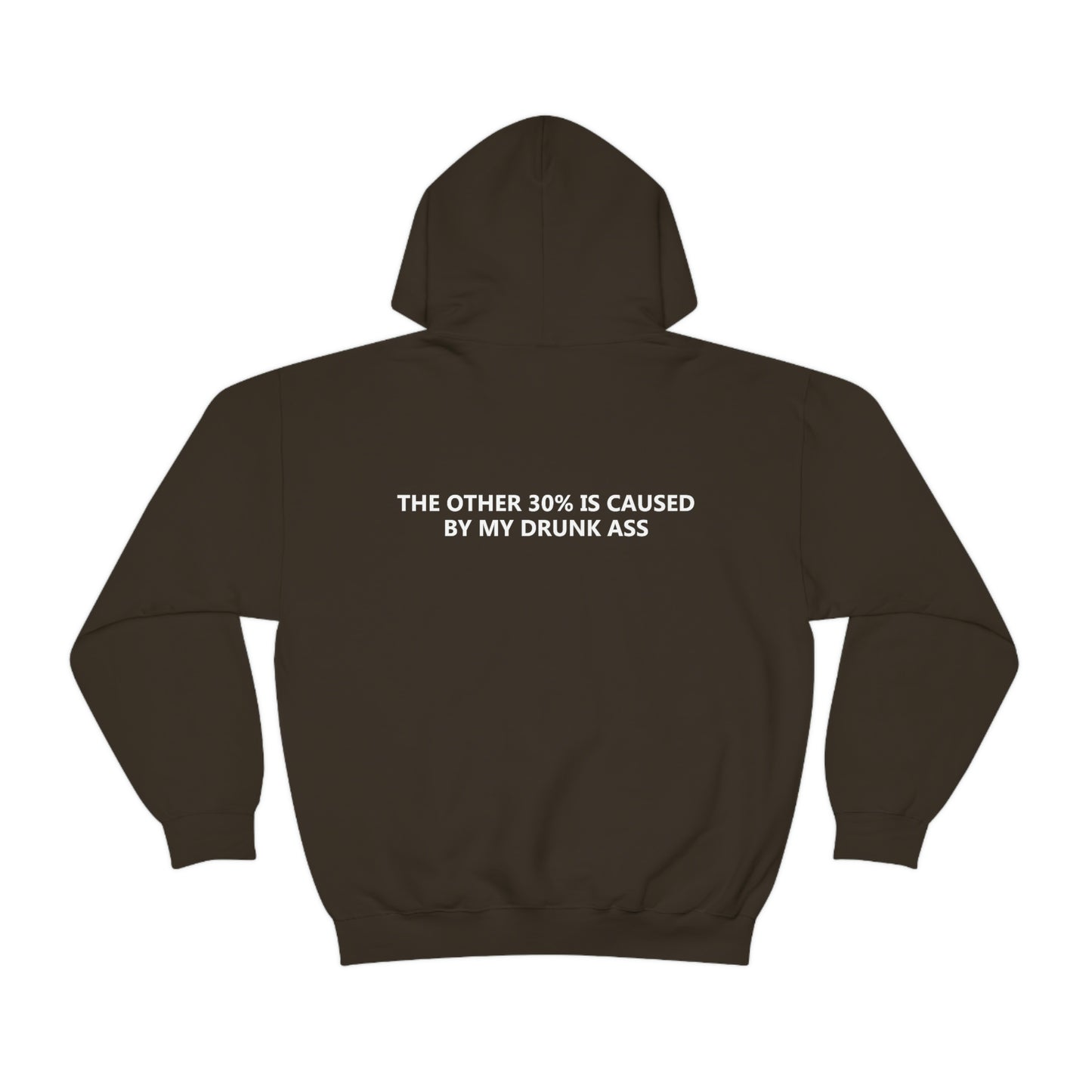 70% Of Car Accidents Hoodie (Design on front and back)